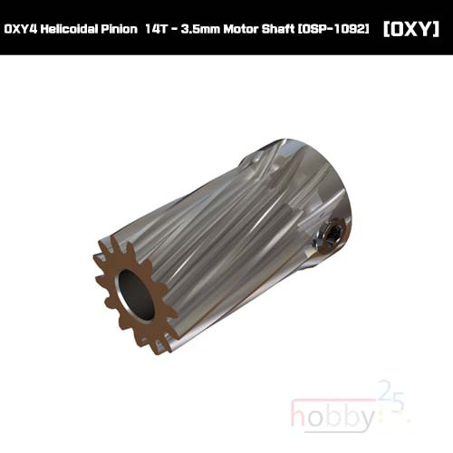 OXY4 Helicoidal Pinion  14T - 3.5mm Motor Shaft [OSP-1092]