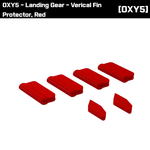 OSP-1393 OXY5 - Landing Gear - Verical Fin Protector, Red