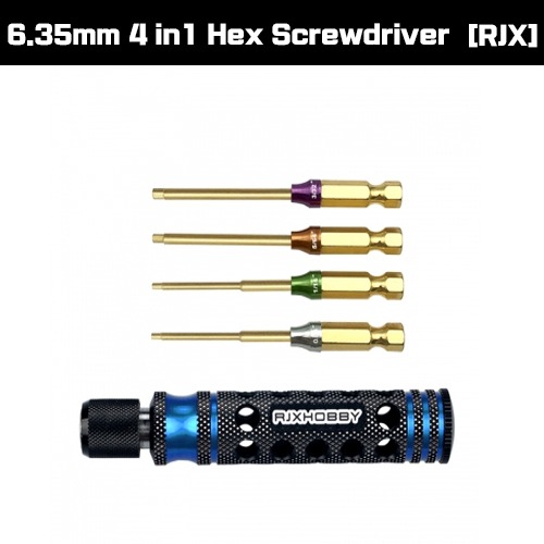 RJX 6.35mm 4 in1 Hex Screwdriver for RC Car helicopter FPV