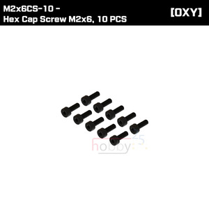 M2x6CS-10 - Hex Cap Screw M2x6, 10 PCS