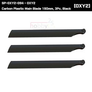SP-OXY2-094 - OXY2 - Carbon Plastic Main Blade 190mm, 3Pc, Black