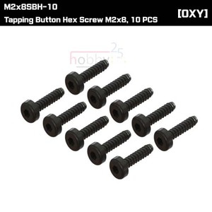M2x8SBH-10 - Self-Tapping Button Hex Screw M2x8, 10 PCS