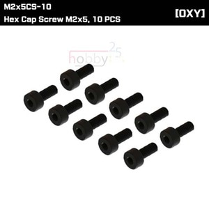 M2x5CS-10 - Hex Cap Screw M2x5, 10 PCS