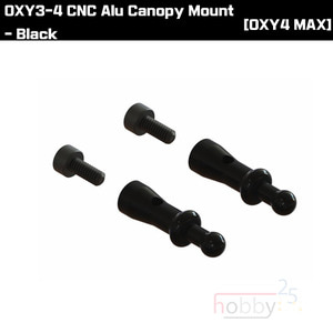 OXY3-4 CNC Alu Canopy Mount - Black [SP-OXY3-238]