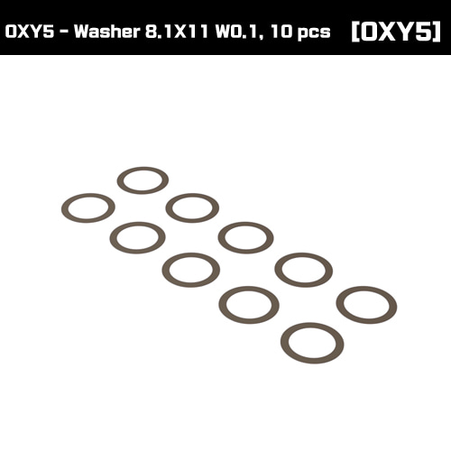 WM81-110-01 OXY5 - Washer 8.1X11 W0.1, 10 pcs
