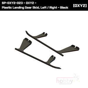 SP-OXY2-023 - OXY2 - Plastic Landing Gear Skid, Left / Right - Black