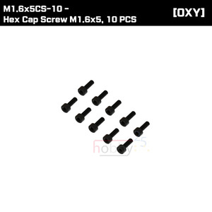 M1.6x5CS-10 - Hex Cap Screw M1.6x5, 10 PCS