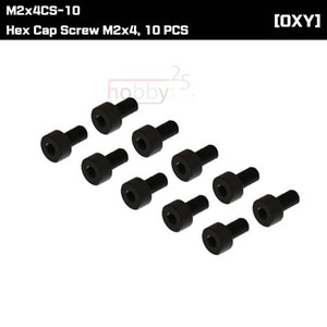 M2x4CS-10 - Hex Cap Screw M2x4, 10 PCS