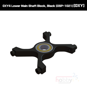 OXY4 Lower Main Shaft Bearing Block, Black [OSP-1021]